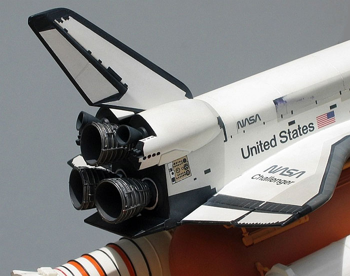 space shuttle model decals