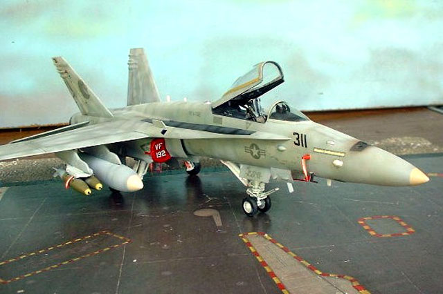 F/A-18C Hornet by C. Wayne Sharp (Hasegawa and Revell 1/48)